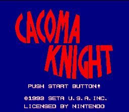 Cacoma Knight screenshot 3 for Super Famicom